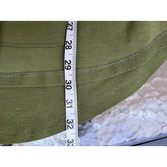Soft Surroundings Womens Size XL Green Sweatshirt Tunic Top Boho Lagenlook - Picture 9 of 10
